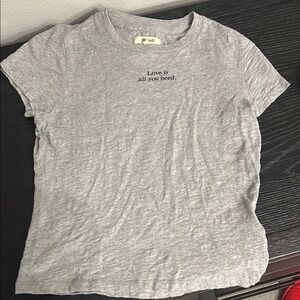 Madewell Gray 'Love is all you need.' Tee